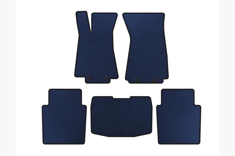 Jaguar XJ 2003-2009 EVA Floor Mats (SD, Blue) Image