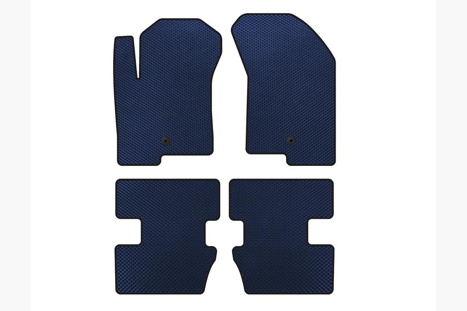 Jeep Compass 2006-2016 EVA Floor Mats (2006-2011, Blue) Image