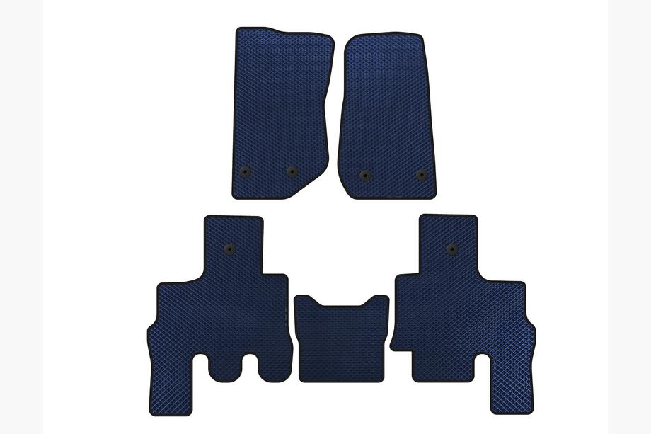 Jeep Wrangler 2007-2017 EVA Floor Mats (Blue) Image