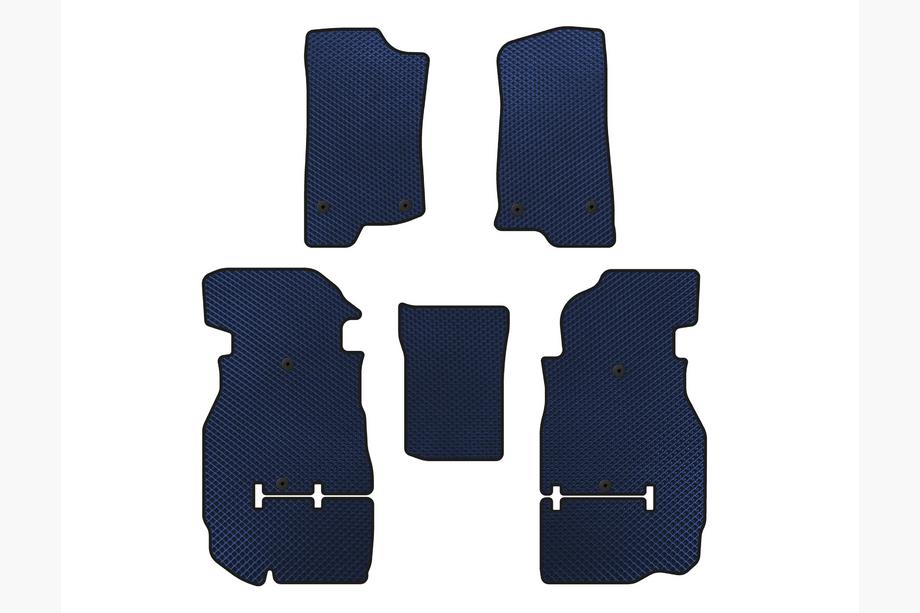 Jeep Wrangler 2018- EVA Floor Mats (Rubicon Unlimited/5-Door, Blue) Image