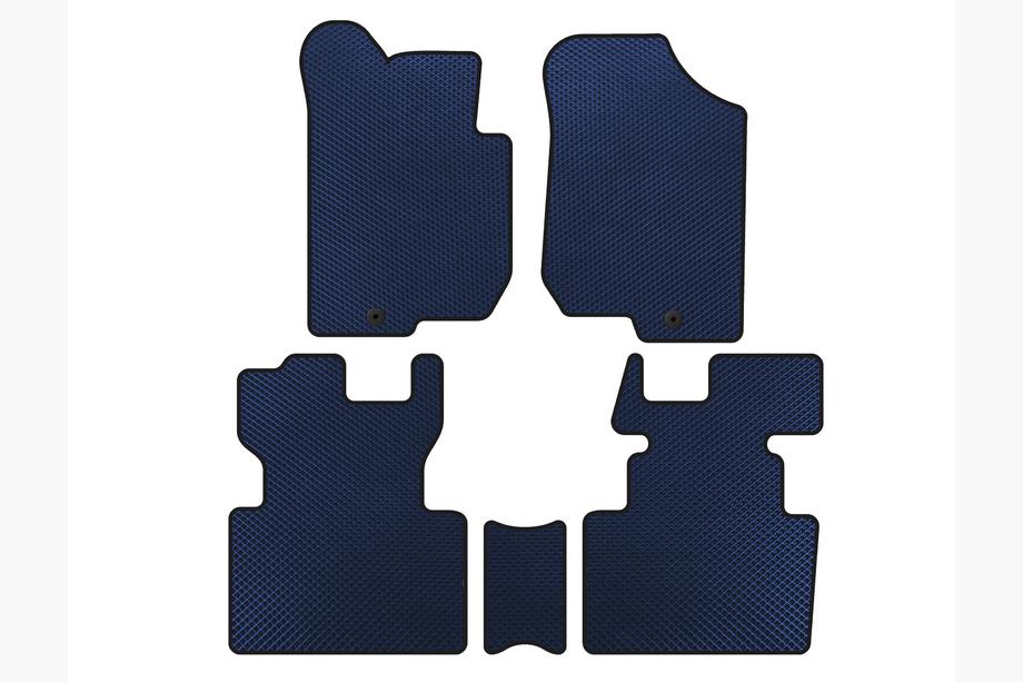 Kia Carens 1999-2012 EVA Floor Mats (2006-2012, 2 Rows, 7-Seater, Blue) Photo 1