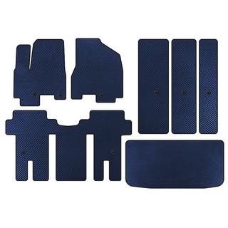 EVA Floor Mats (Full Set, Blue) Kia Carnival 2014-2020