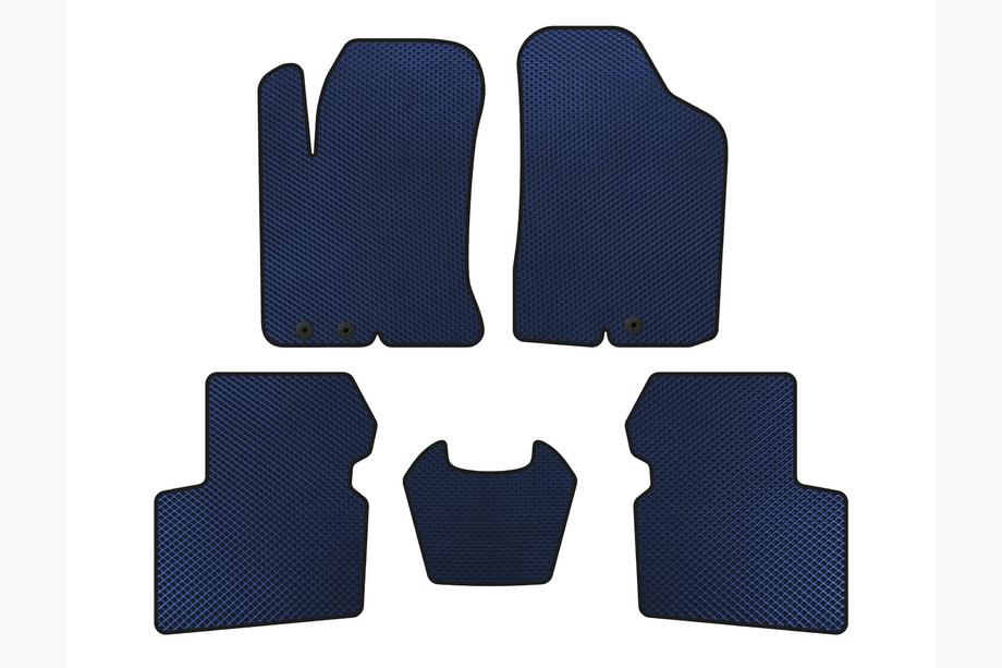 Kia Cerato 2 2010-2013 EVA Floor Mats (SD, Blue) Image