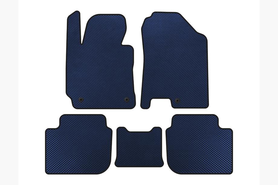 Kia Cerato 3 2013-2018 EVA Floor Mats (SD, Blue) Image