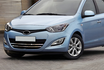 Hyundai I-20 2012-2014 Chrome Fog Light Covers (2 pcs, Stainless Steel) photo 1