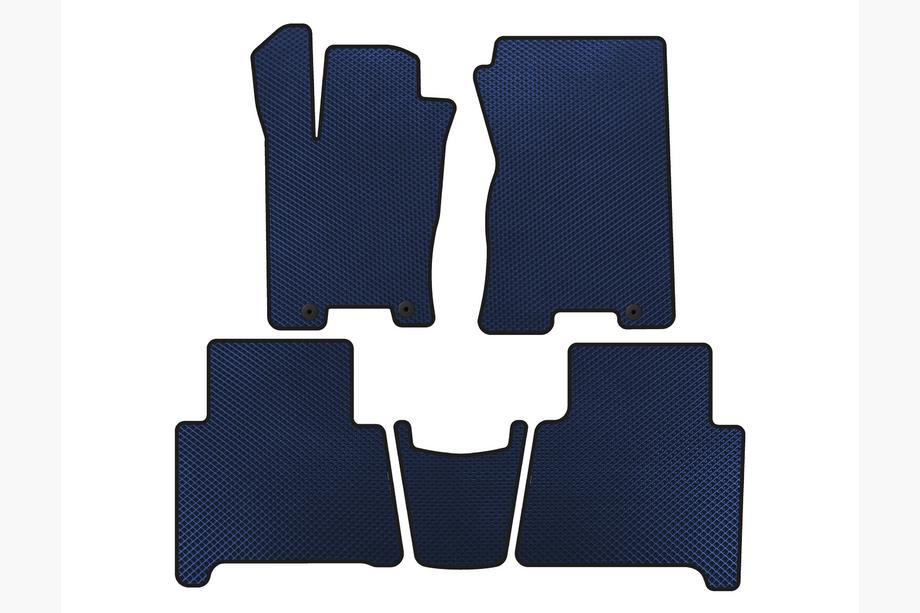 Kia Mohave 2008-2016 EVA Floor Mats (Blue) Image