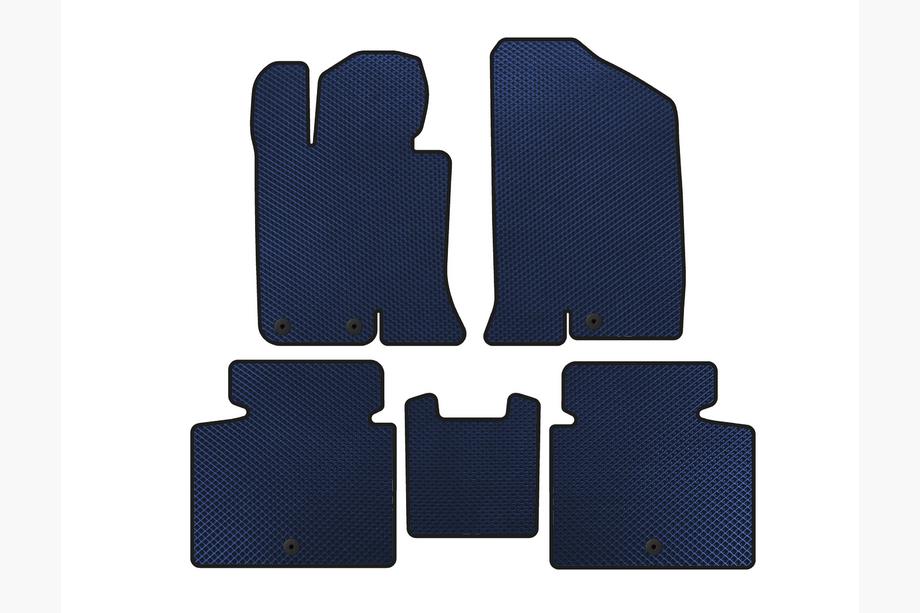 Kia Optima 2010-2016 EVA Floor Mats V-2 (SD, Blue) Image