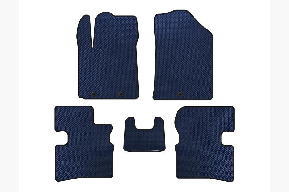 Kia Picanto 2004-2011 EVA Floor Mats (2009-2011, HB, Blue) Image