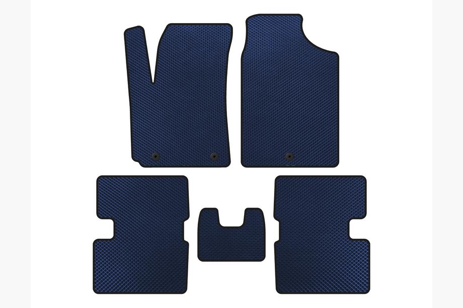 Kia Picanto 2016- EVA Floor Mats (HB, Blue) Image