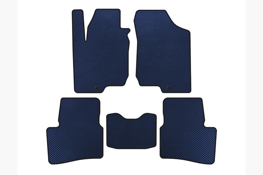 Kia Ceed 2007-2012 EVA Floor Mats (HB, 3-Door, Blue) Image