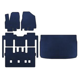EVA Floor Mats (full interior, 8-seater, Blue) Kia Sedona 2014-2020
