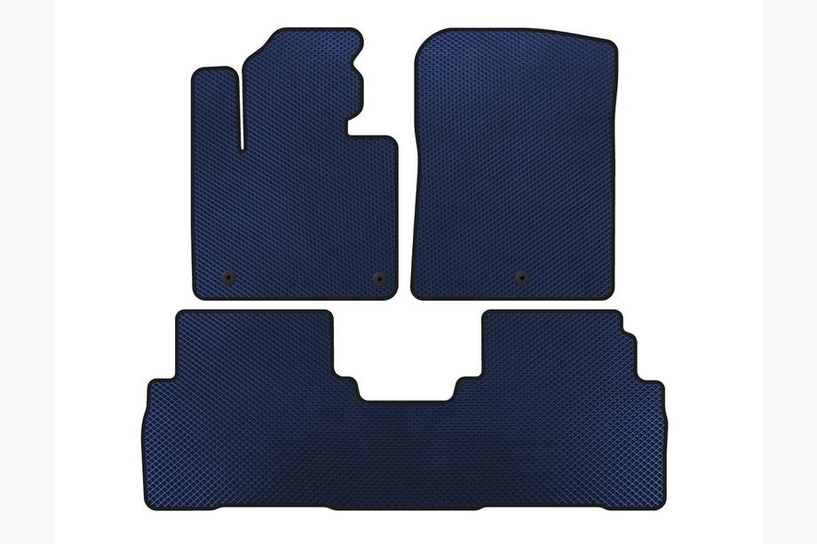 Kia Sorento III UM 2014-2020 EVA Floor Mats (7-Seater, Blue) Image