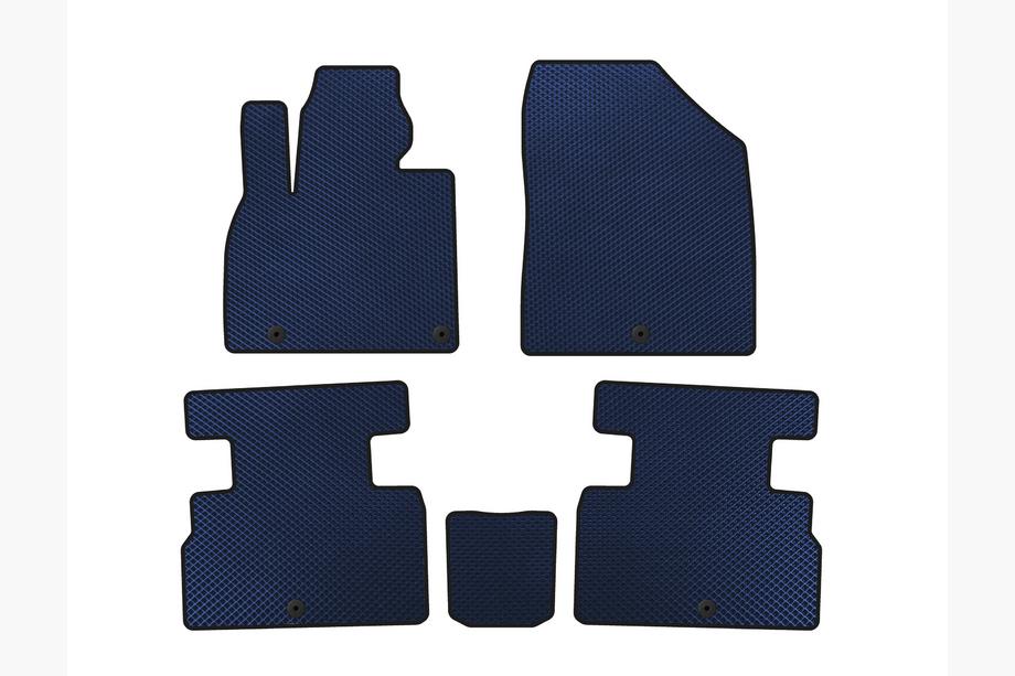 Kia Stonic 2017- EVA Floor Mats (2 Rows, 7-Seater, Blue) Image