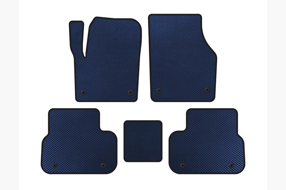 Land Rover Discovery Sport 2014- EVA Floor Mats (2014-2019, 2 Rows, Blue) Image