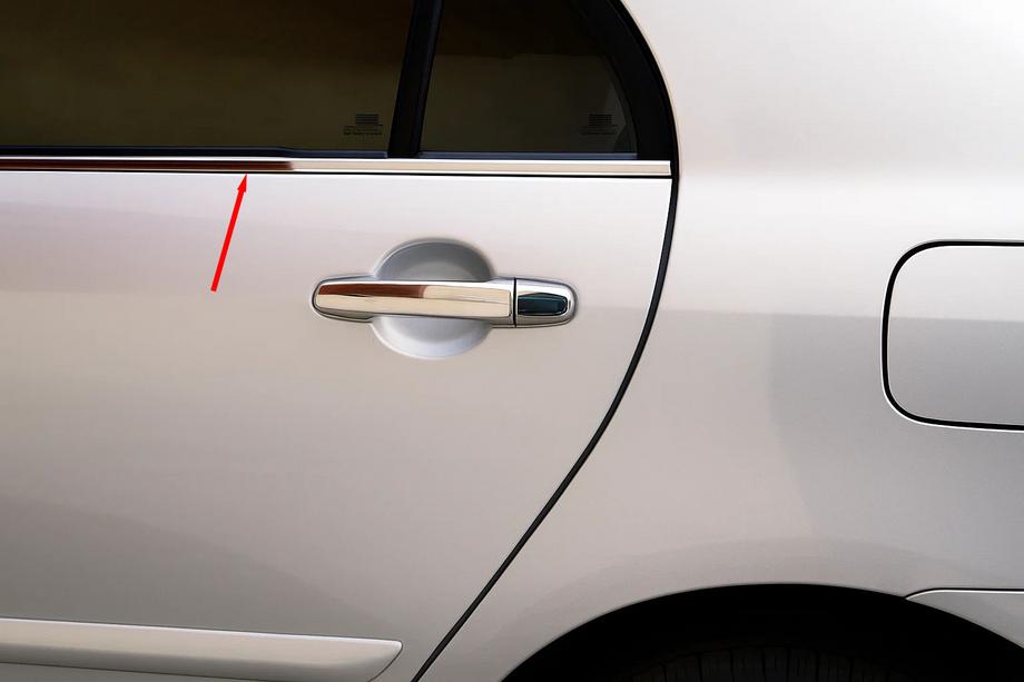Toyota Verso 2009–2018 Exterior window trim stainless steel (4 pcs) Image
