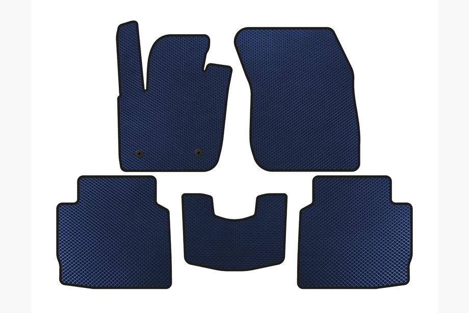 Lincoln MKZ 2012-2020 EVA Floor Mats (2016-2020, SD, Blue) Image