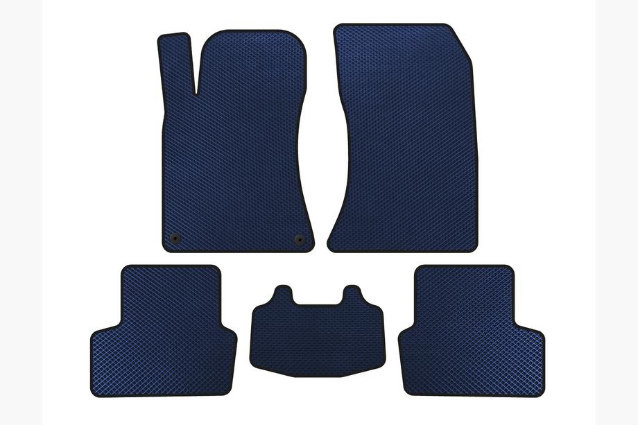 Mercedes CLA C117 2013-2019 EVA Floor Mats (SD, Blue) Image