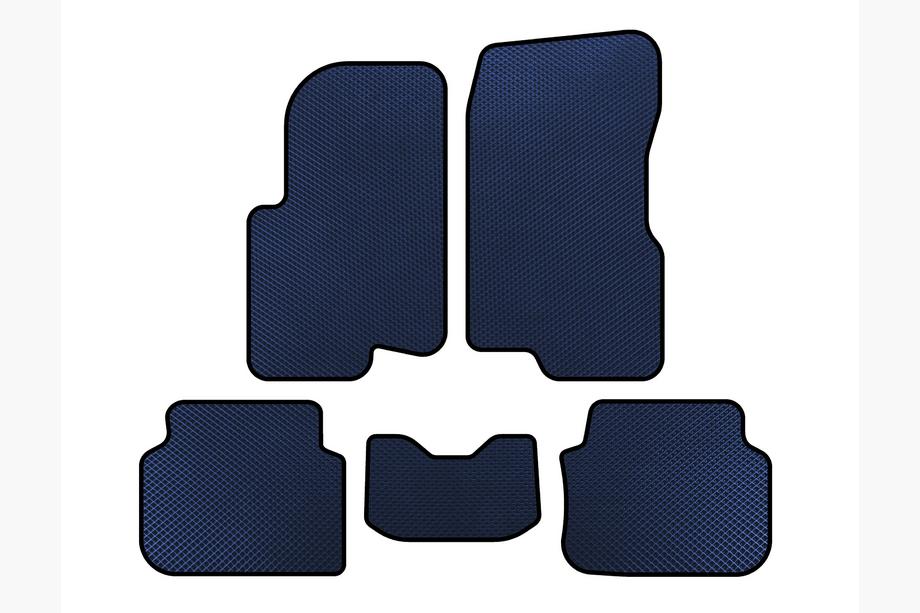 Smart 1998-2007 EVA Car Mats (2003-2007, Forfour, Blue) Image