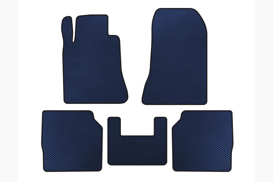 Mercedes S-class W140 1991-1998 EVA Floor Mats (SD, Long Wheelbase, Blue) Image