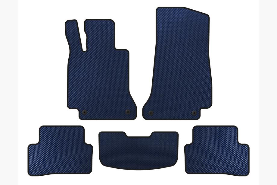 Mercedes C-class W205 2014-2021 EVA Floor Mats (SD, Blue) Image