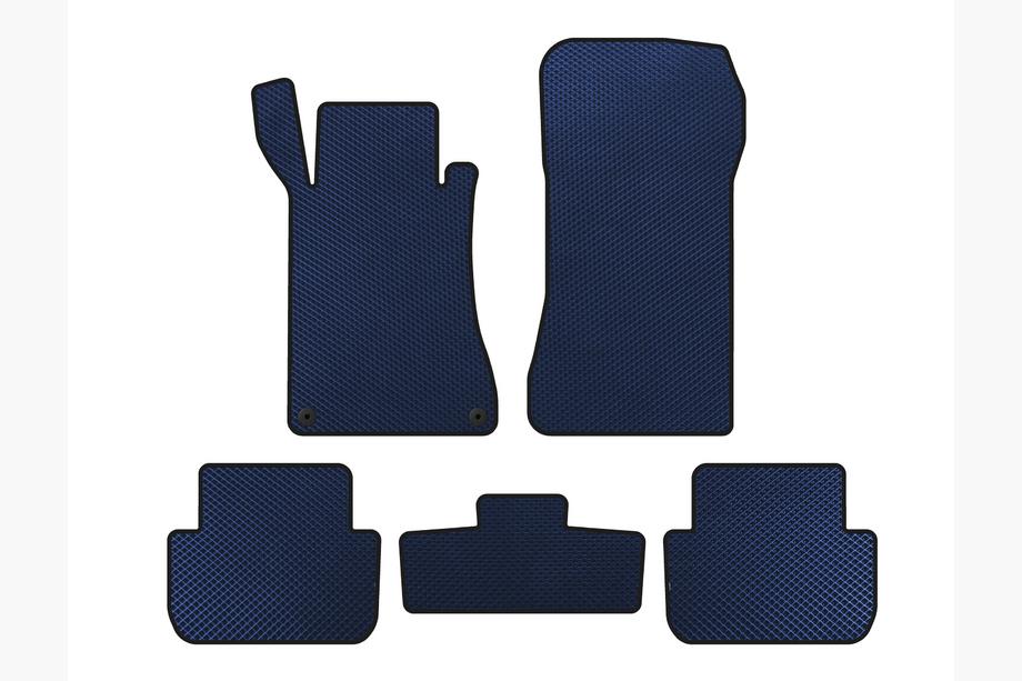 Mercedes CLK W209 2002-2010 EVA Floor Mats (Coupe, Blue) Image