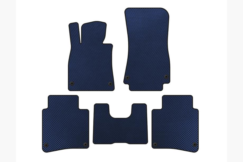 Mercedes S-class W222 2013-2022 EVA Floor Mats (2017-2020, SD, Long Wheelbase, Blue) Image