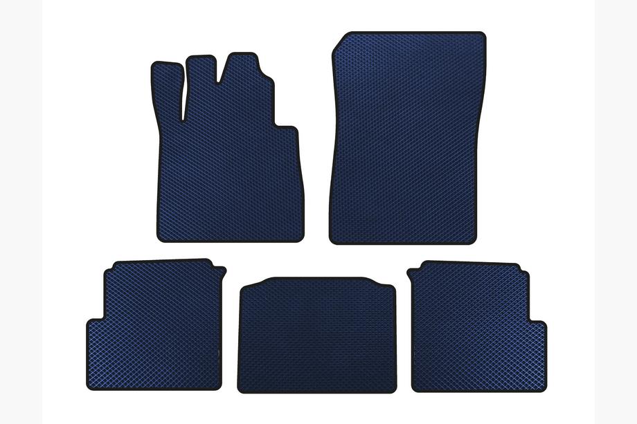 Mercedes G class W463 1990-2018 EVA Floor Mats (2012-2015, 5-Door, Blue) Image