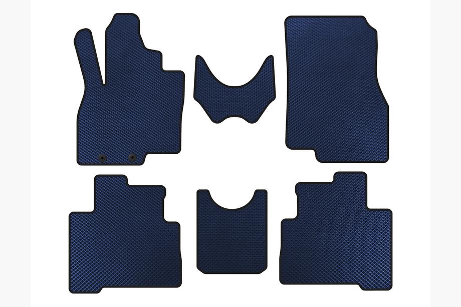 Mitsubishi Grandis 2003-2011 EVA Floor Mats (2 Rows, Blue) Image