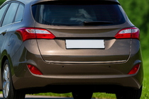 Hyundai I-30 2012-2017 Trunk trim (SW, stainless steel) photo 1