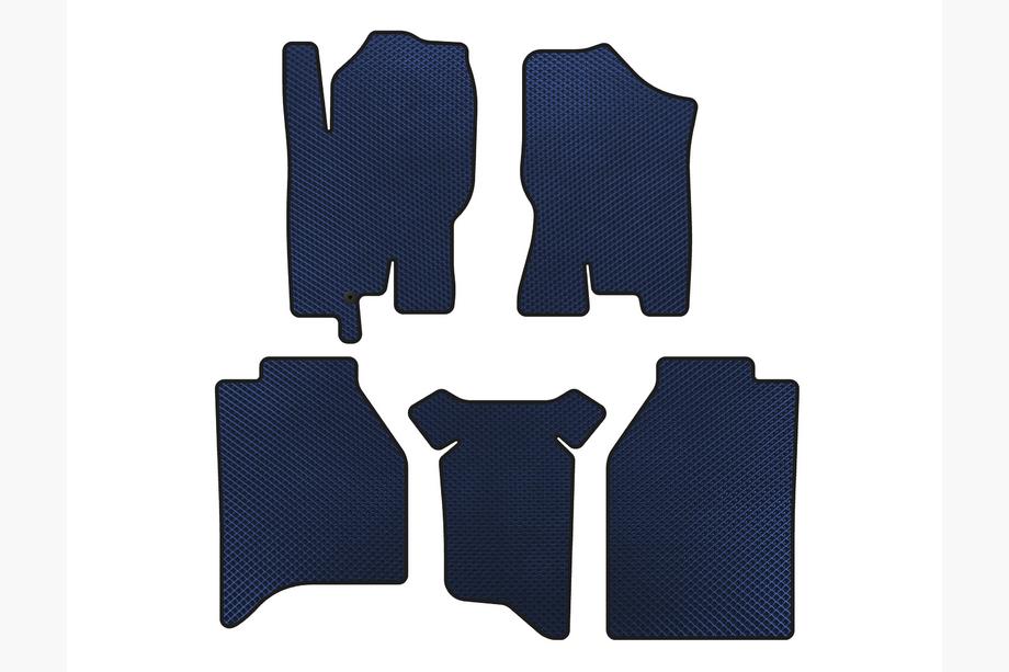 Nissan Navara 2006-2015 EVA floor mats (without trays, Blue) Image