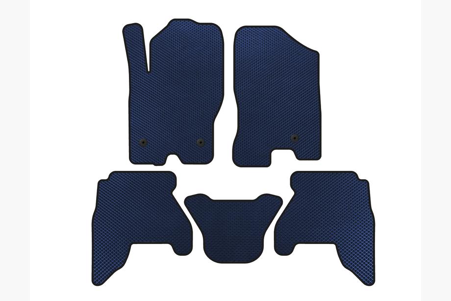 Nissan Pathfinder R51 2005-2014 EVA Floor Mats (2 Rows, Blue, 2010-2014) Image