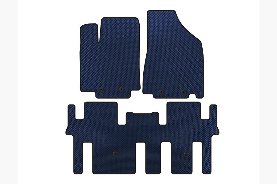 Nissan Pathfinder R52 2012-2021 EVA Floor Mats (2 Rows, Blue) Image