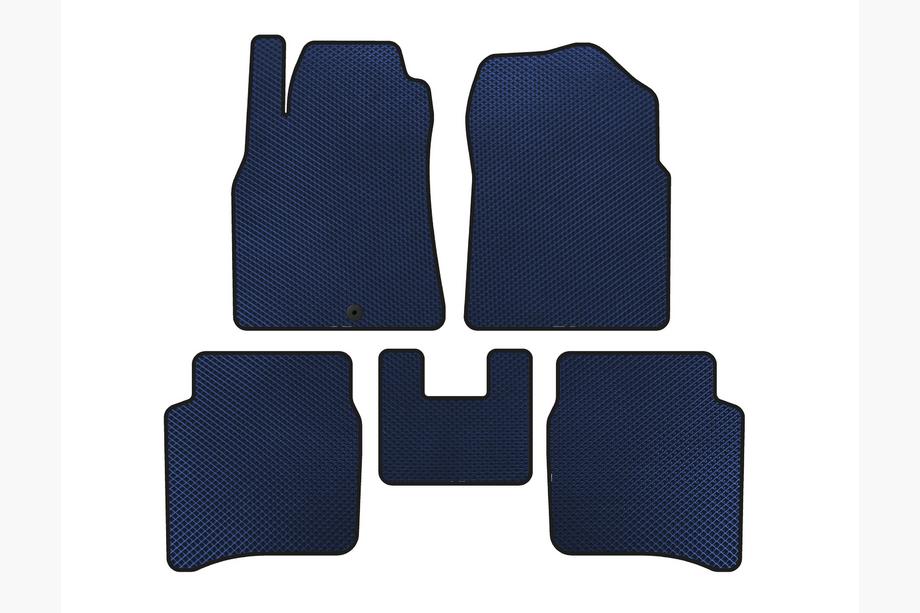 Nissan Primera P12 2002–2007 EVA Floor Mats (SD, Blue) Image