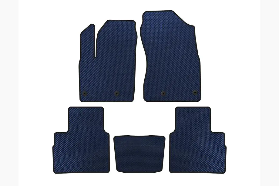 Nissan X-trail T33/Rogue 2022- EVA Floor Mats (5-Seater, Blue) Image