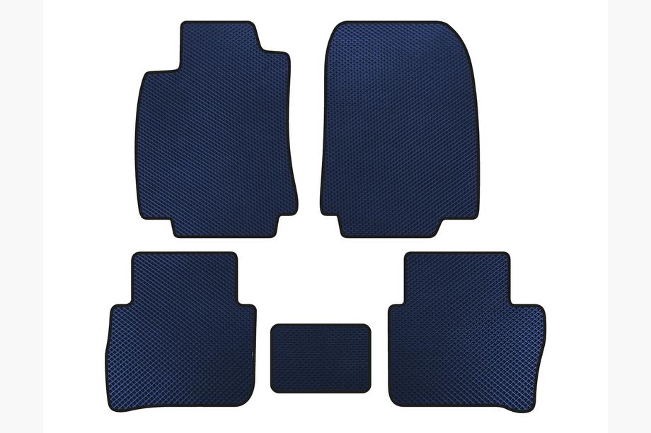 Nissan Tiida 2011-2014 EVA Floor Mats (HB, Blue) Image
