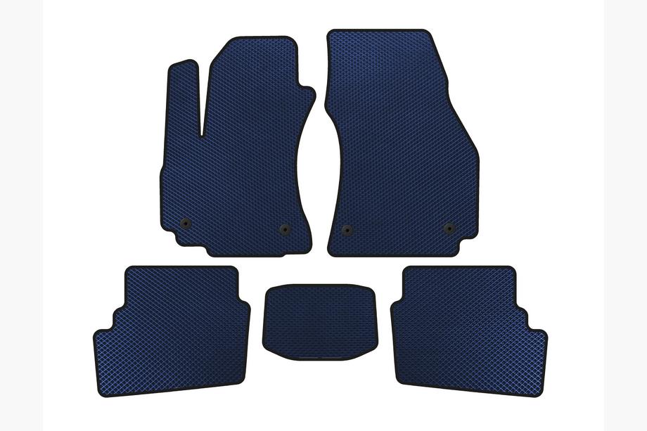 Opel Zafira A 1998-2005 EVA Floor Mats (2 Rows, 2003-2005, 7-Seater, Blue) Image