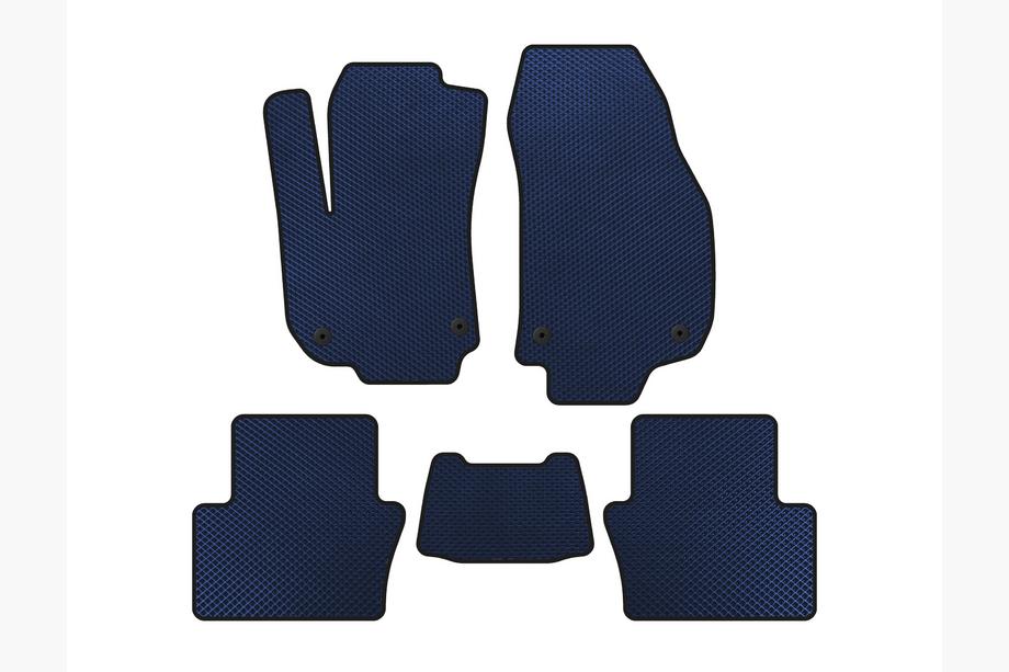 Opel Zafira B 2005–2011 EVA Floor Mats (2 Rows, Blue) Image