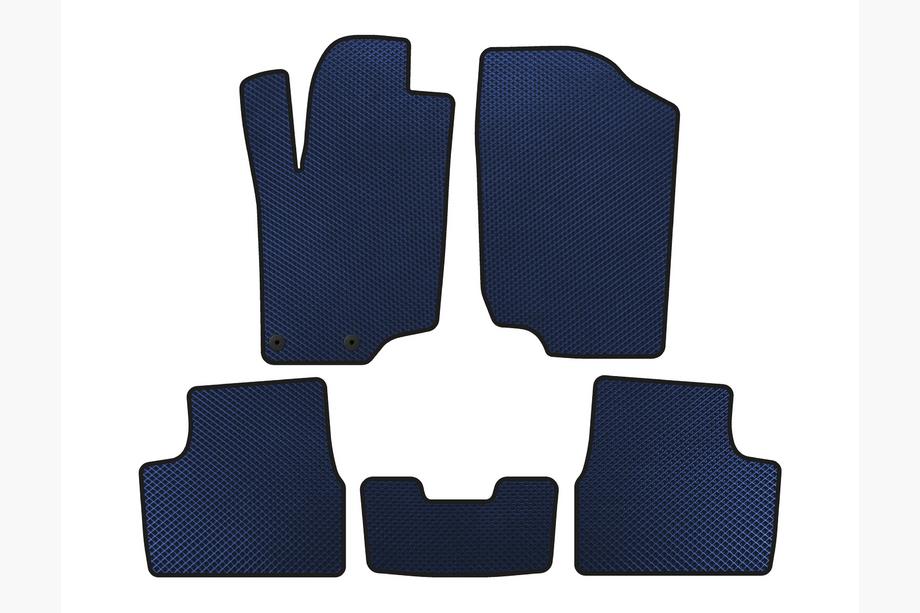 Peugeot 207 2006–2014 EVA Floor Mats (HB, 5-Door, Blue) Image