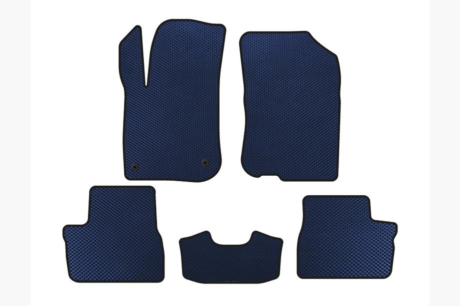 Peugeot 208 2012-2019 EVA Floor Mats (HB, 5-Door, Blue) Image