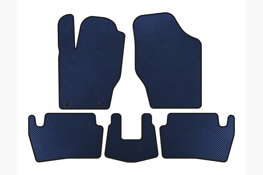Peugeot 307 2001-2008 EVA Floor Mats (2001-2005, Hatchback, 5-Door, Blue) Image
