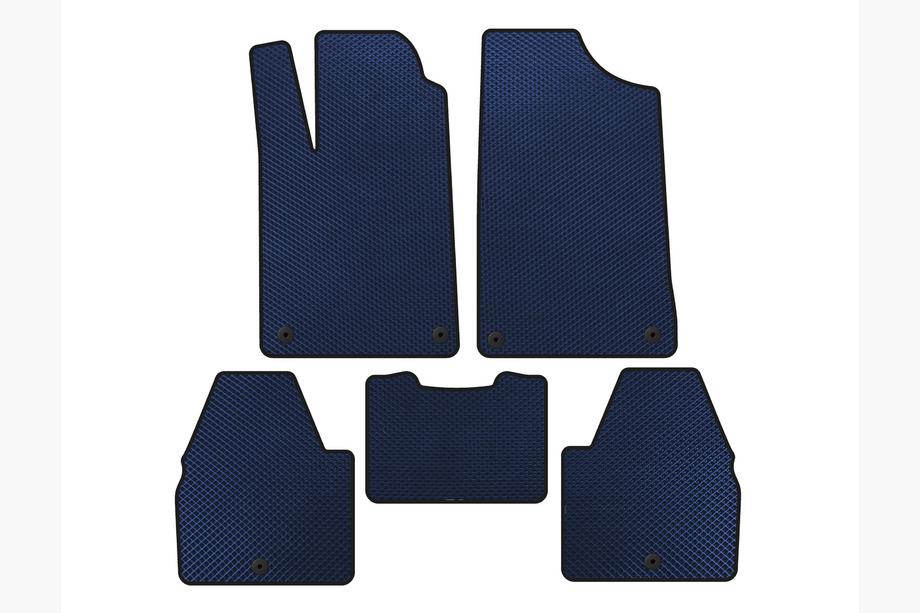 Peugeot 607 1999-2010 EVA Floor Mats (SD, Blue) Image