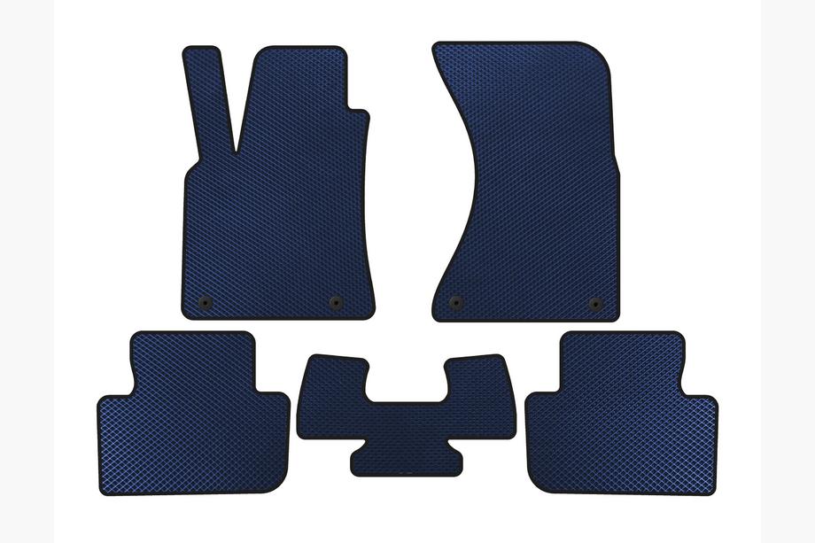 Porsche Macan 2014-2024 EVA Floor Mats (2014-2018, Blue) Image