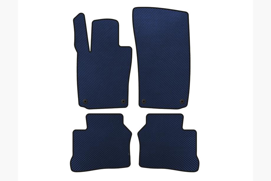 Porsche Panamera 2009-2016 EVA Floor Mats (2009-2013, Coupe, 4-Door, Blue) Image