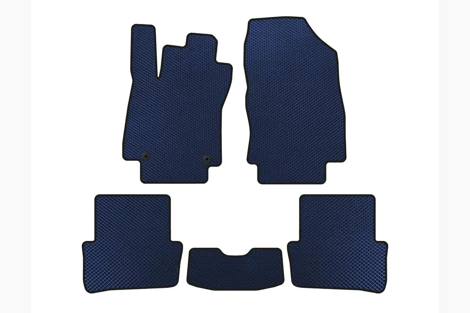 Renault Clio IV 2012-2019 EVA Floor Mats (2012-2016, HB, 5-Door, Blue) Image