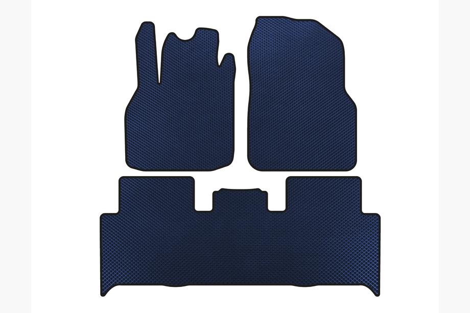 Renault Scenic/Grand 2003-2009 EVA Floor Mats (2 Rows, Blue) Image