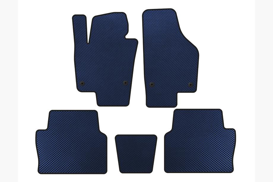 Seat Alhambra 2010- EVA Floor Mats (2 Rows, Blue) Image