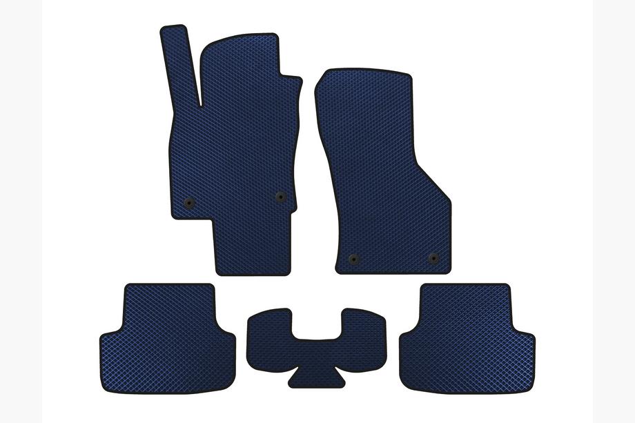 Seat Leon 2013-2020 EVA Floor Mats (Blue) Image