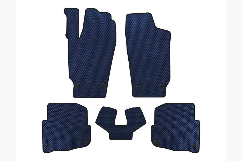 Skoda Fabia 2000-2007 EVA Floor Mats (SD, Blue) Image
