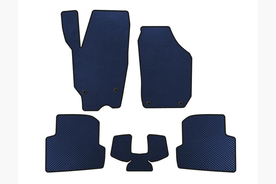 Skoda Fabia 2007-2014 EVA Floor Mats (2010-2014, SW, Blue) Image