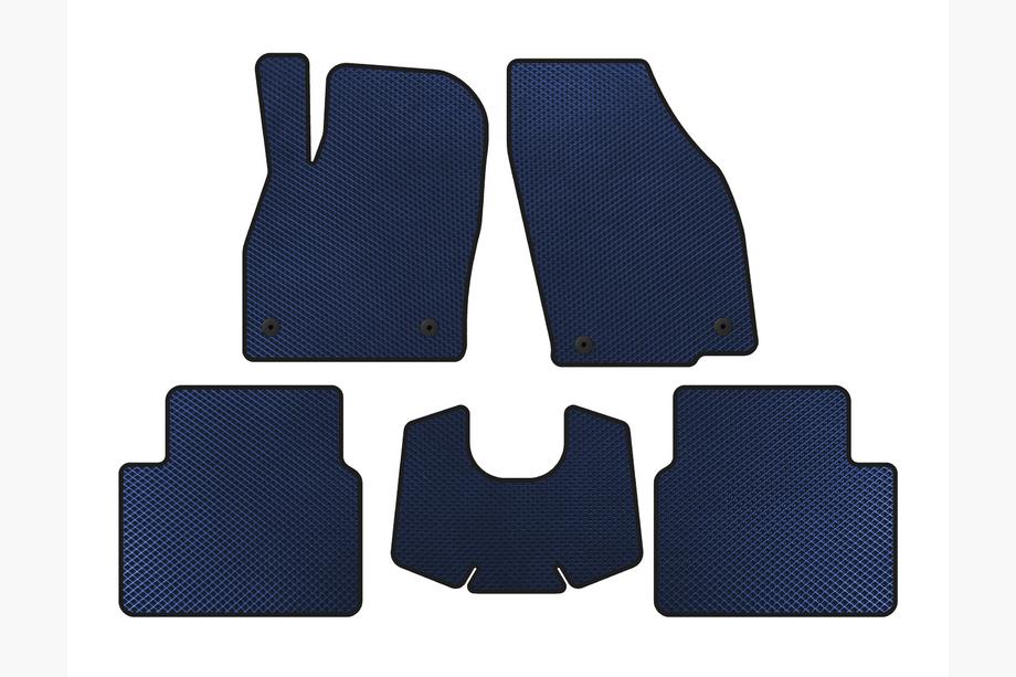 Skoda Kamiq 2019- EVA Floor Mats (Automatic, Blue) Image